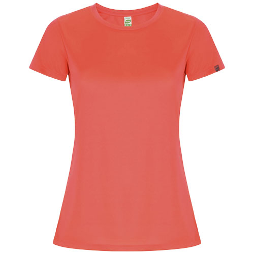 T-shirt sport 135g à personnaliser manches courtes femme Imola Roly corail fluo